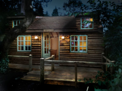 Insulated log cabin Esher, Surrey.